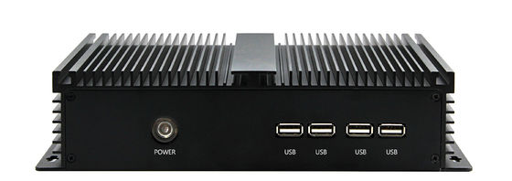 Aluminum Housing Fanless Mini Embedded PC 2*RJ45 / 4*USB RS232 RS485