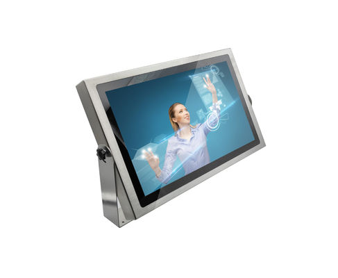21.5'' PCAP Touch Android / X86 Based Flat Panel PC High Brightness Full IP69K Stainless Steel