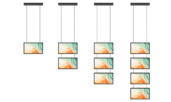 21.5'' High Brightness Multi-Screen Hanging Window Display with RK3568 Android 11 (RK3288, RK3588, Single Media Player optional)